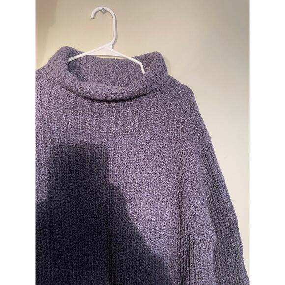 Annette Gortz Purple Merino Wool Blend Oversized Slouchy Sweater - Picture 5 of 11